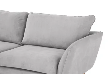 Trend Lyx Schäslongsoffa Vänster - Ljusgrå/Svart - Products - Möbler - Soffa - Divansoffa & schäslongsoffa - 4 sits soffa med divan
