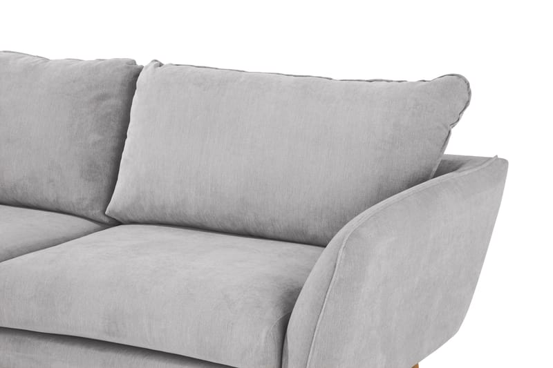 Trend Lyx Schäslongsoffa Vänster - Ljusgrå/Svart - Products - Möbler - Soffa - Divansoffa & schäslongsoffa - 4 sits soffa med divan