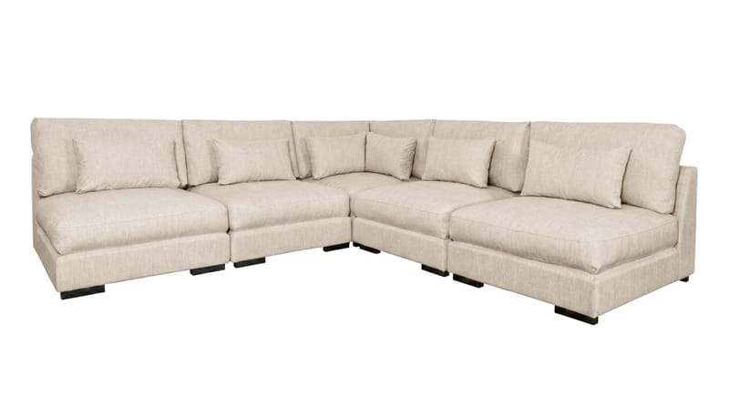 Dubai Hörnsoffa Extra Djup i Chenille - Beige - Products - Möbler - Soffa - Hörnsoffa