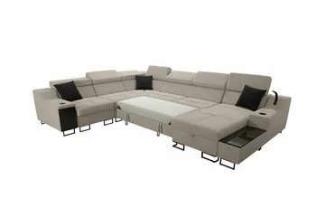 Galbally 5-sits Hörnsoffa Brown - Products - Möbler - Soffa - Sammetssoffa