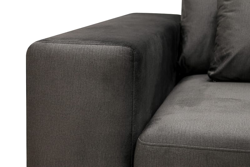 Grande 5-sits Soffa med Schäslong Höger - Mörkgrå Sammet - Products - Möbler - Soffa - Sammetssoffa