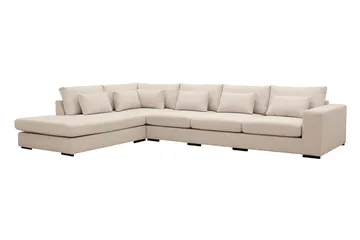 Grande 5-sits Soffa med Schäslong Vänster - Beige Tyg - Products - Möbler - Soffa - Divansoffa & schäslongsoffa