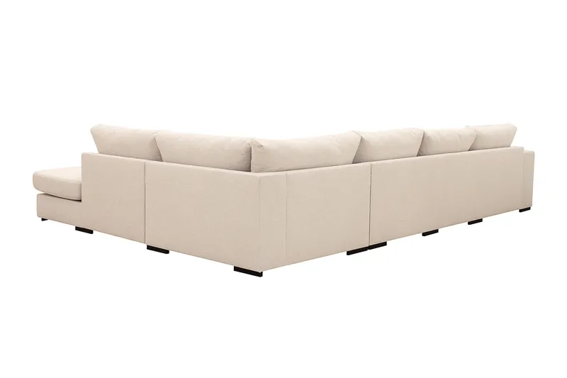 Grande 5-sits U-Soffa med Divan Vänster - Beige Tyg - Products - Möbler - Soffa - U-soffa