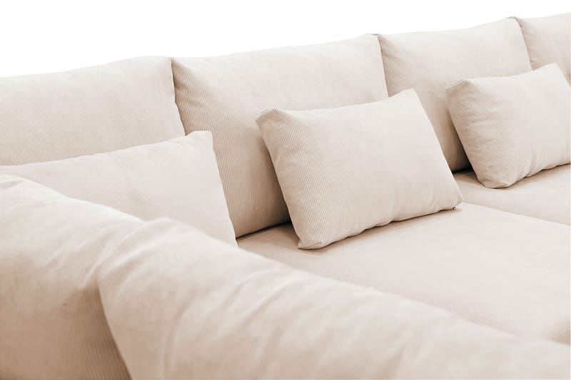 Grande 6-sits U-Soffa med Divan Höger - Beige Manchester - Products - Möbler - Soffa - U-soffa