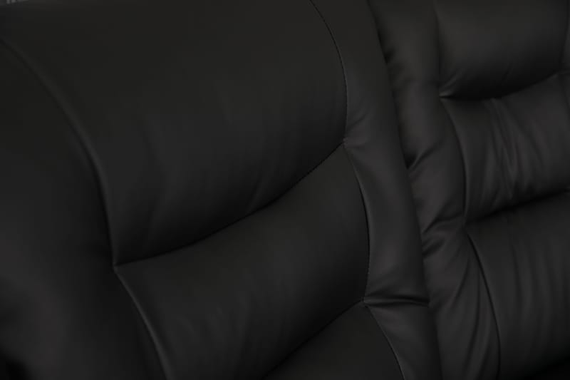 Hörnsoffa svart konstläder 5-sits - Peking - Svart - Products - Möbler - Soffa - Hörnsoffa