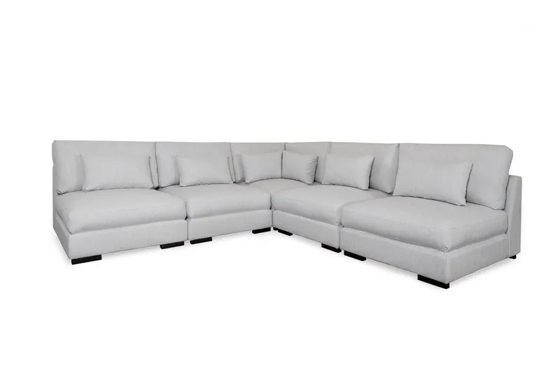 Dubai Hörnsoffa Extra Djup - Ljusgrå - Products - Möbler - Soffa - Hörnsoffa