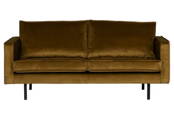 Lissbon 2,5-sits Sammetssoffa - Honungsgul - Products - Möbler - Soffa - 2 sits soffa