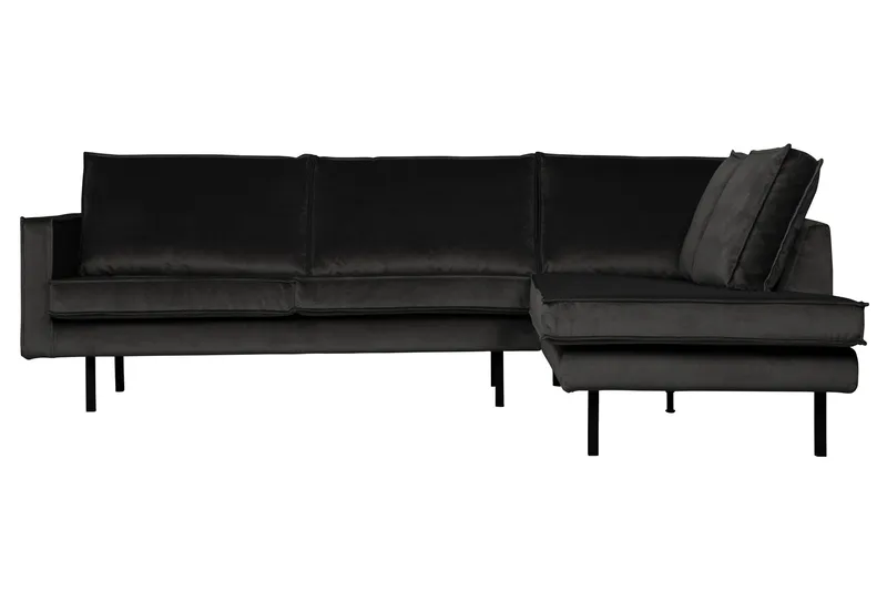 Lissbon Hörnsoffa - Antracit - Products - Möbler - Soffa - Sammetssoffa