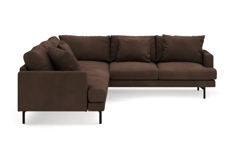 Menard 6-sits Högervänd L-formad Hörnsoffa i Manchester - Brun - Products - Möbler - Soffa - Hörnsoffa