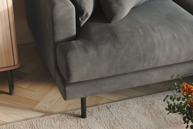 Menard 6-sits Högervänd L-formad Hörnsoffa i Manchester - Grå - Products - Möbler - Soffa - Hörnsoffa