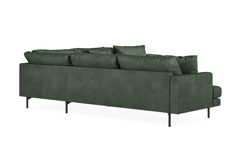 Menard 6-sits Högervänd L-formad Hörnsoffa i Manchester - Grön - Products - Möbler - Soffa - Hörnsoffa