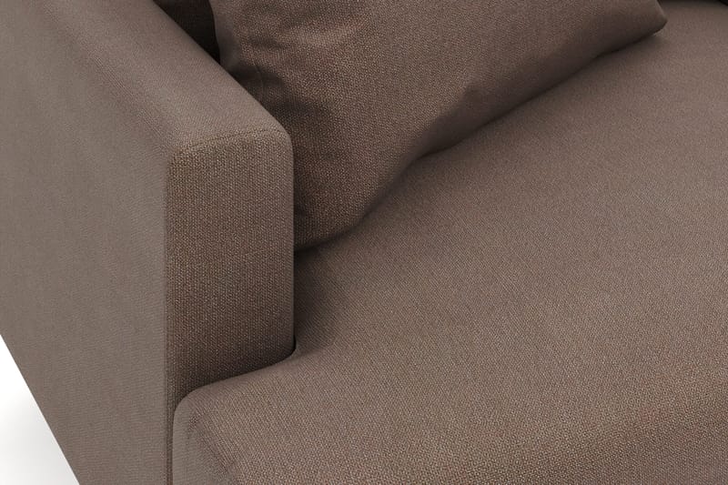 Menard 6-sits Högervänd L-formad Hörnsoffa i Tyg - Brun - Products - Möbler - Soffa - Hörnsoffa