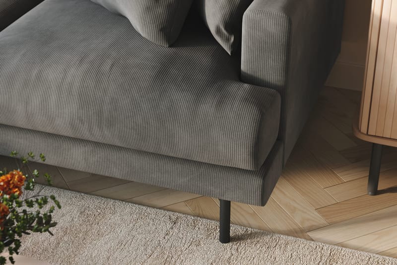 Menard 6-sits Vänstervänd L-formad Hörnsoffa i Manchester - Grå - Products - Möbler - Soffa - Hörnsoffa