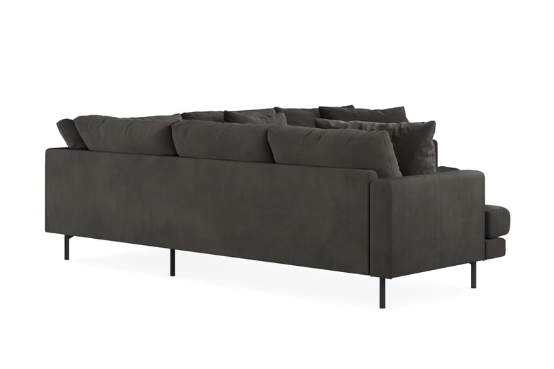 Menard 6-sits Vänstervänd L-formad Hörnsoffa i Manchester - Mörkgrå - Products - Möbler - Soffa - Hörnsoffa
