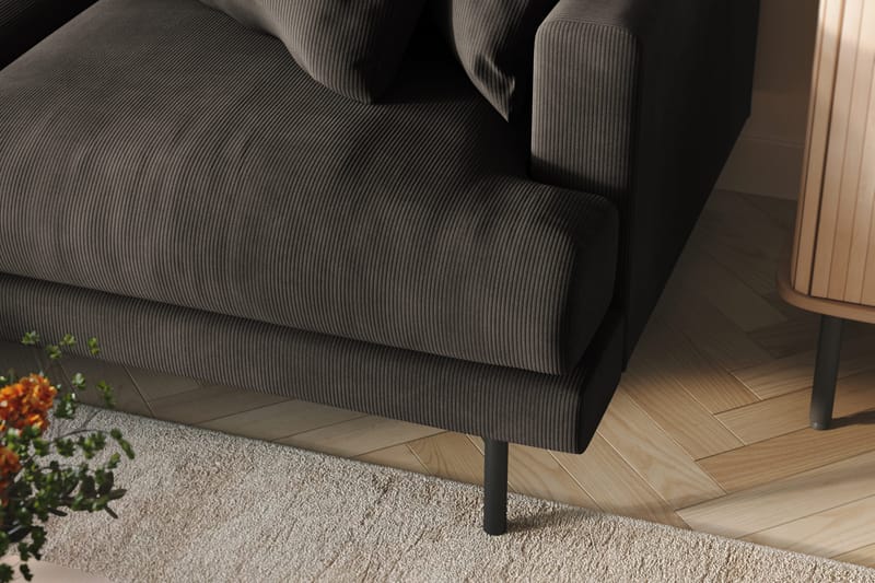 Menard 6-sits Vänstervänd L-formad Hörnsoffa i Manchester - Mörkgrå - Products - Möbler - Soffa - Hörnsoffa