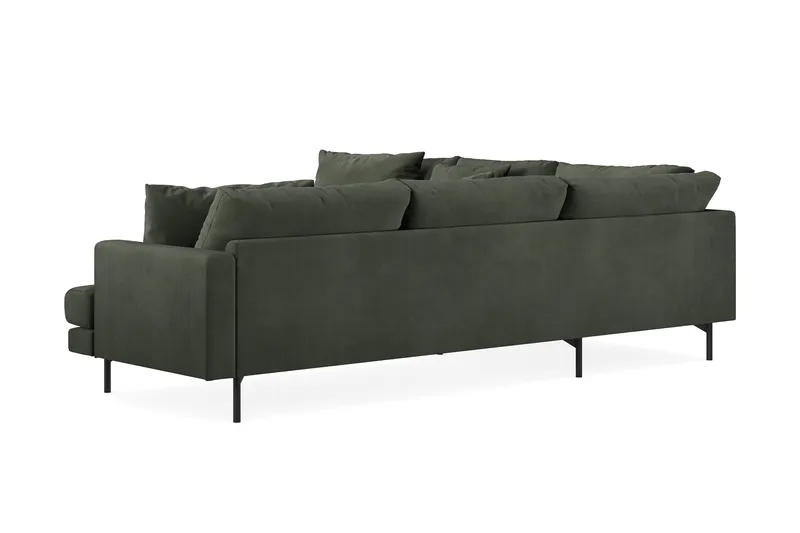 Menard 6-sits Vänstervänd L-formad Hörnsoffa i Manchester - Mörkgrön - Products - Möbler - Soffa - Hörnsoffa