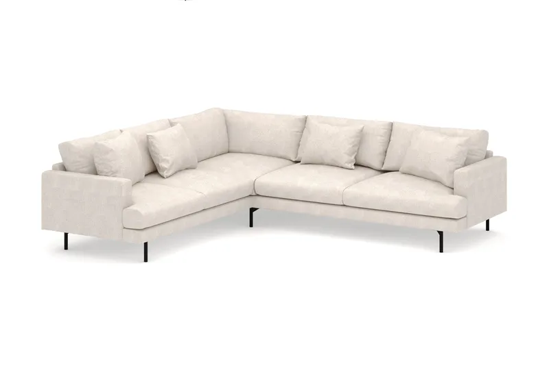Menard 6-sits Vänstervänd L-formad Hörnsoffa i Tyg - Beige - Products - Möbler - Soffa - Hörnsoffa
