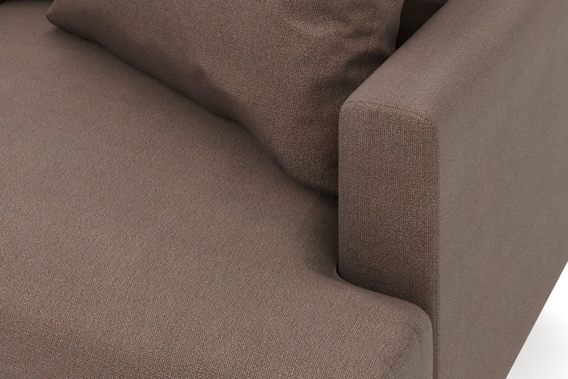 Menard 6-sits Vänstervänd L-formad Hörnsoffa i Tyg - Brun - Products - Möbler - Soffa - Hörnsoffa