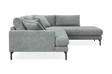 Menard Premium 5-sits Högervänd L-formad Djup Schäslongsoffa i Chenille - Grå/Blå - Products - Möbler - Soffa - Divansoffa & schäslongsoffa