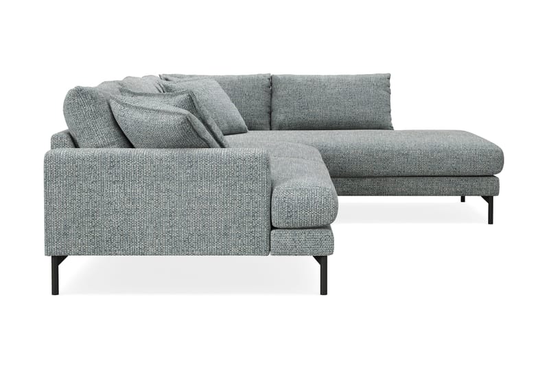 Menard Premium 5-sits Högervänd L-formad Djup Schäslongsoffa i Chenille - Grå/Blå - Products - Möbler - Soffa - Divansoffa & schäslongsoffa