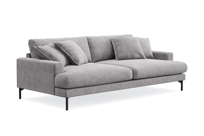 Menard Premium 4-sits Djup Soffa i Chenille - Grå - Products - Möbler - Soffa - 4 sits soffa