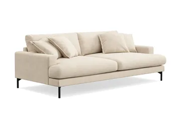 Menard Premium 4-sits Djup Soffa i Chenille - Beige - Products - Möbler - Soffa - 4 sits soffa