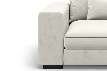 Dubai Armstöd Vänster Sammet - Vit - Products - Möbler - Soffa - Modulsoffa - Övriga moduler till modulsoffa