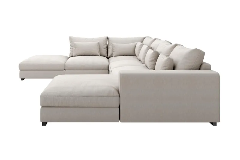 Dubai Stor U-modulsoffa med Divan Höger 432 cm - Beige - Products - Möbler - Soffa - Modulsoffa - Komplett modulsoffa