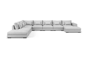 Dubai U-modulsoffa Large med Divan Höger Extra Djup