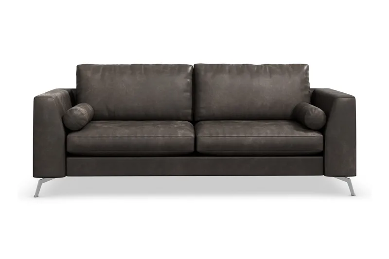 Ocean Lyx 3-sits Soffa i Konstläder, Svart