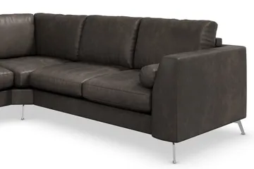 Ocean Lyx 5-sits Vändbar L-formad Hörnsoffa i Konstläder - Mörkgrå - Products - Möbler - Soffa - Hörnsoffa