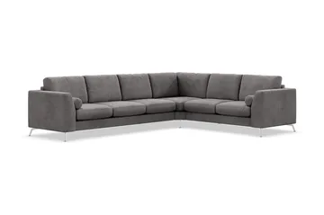 Ocean Lyx 5-sits Vändbar L-formad Hörnsoffa i Manchester - Mörkgrå - Products - Möbler - Soffa - Hörnsoffa