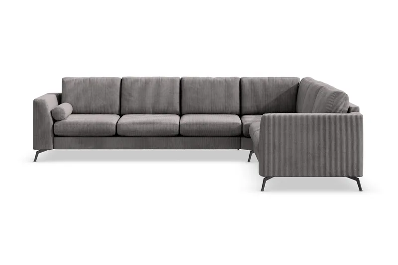 Ocean Lyx 5-sits Vändbar L-formad Hörnsoffa i Manchester - Mörkgrå - Products - Möbler - Soffa - Hörnsoffa