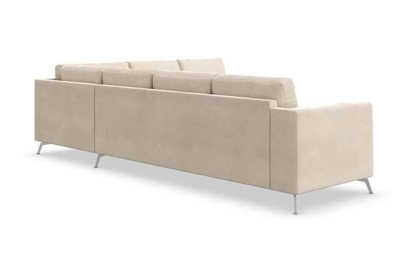 Ocean Lyx 5-sits Vändbar L-formad Hörnsoffa i Sammet - Beige - Products - Möbler - Soffa - Hörnsoffa