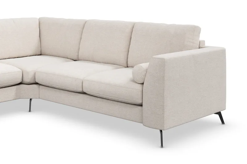 Ocean Lyx 5-sits Vändbar L-formad Hörnsoffa i Tyg - Beige - Products - Möbler - Soffa - Hörnsoffa