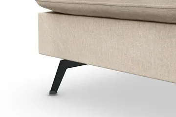 Ocean Lyx 6-sits Vänstervänd U-formad Soffa med Divan och Schäslong + Fotpall i Sammet - Beige - Products - Möbler - Soffa - Divansoffa & schäslongsoffa