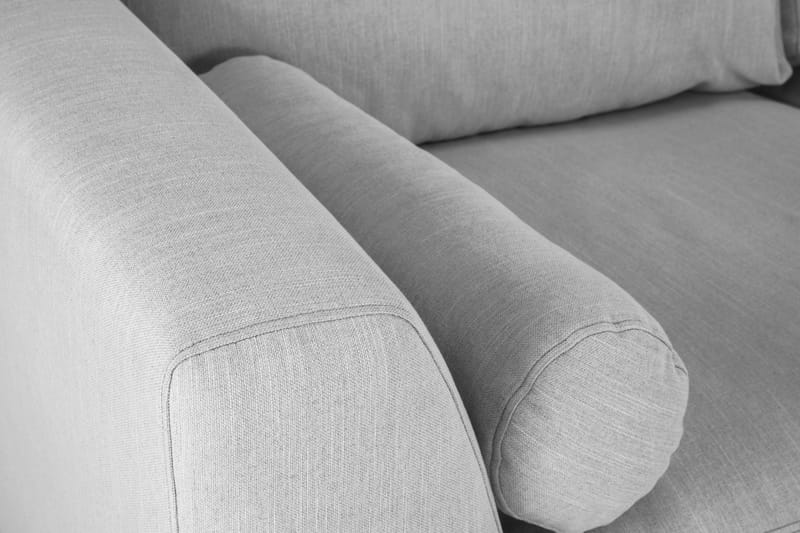 Ocean Lyx 6-sits Vänstervänd U-formad Soffa med Divan och Schäslong + Fotpall i Tyg - Grå - Products - Möbler - Soffa - U-soffa
