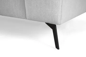 Ocean Lyx 6-sits Vänstervänd U-formad Soffa med Divan och Schäslong + Fotpall i Tyg - Grå - Products - Möbler - Soffa - U-soffa