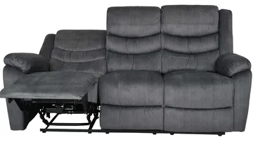 Olvani 3-sits Reclinersoffa i tyg elektrisk - Grå - Products - Möbler - Soffa - Biosoffa & reclinersoffa