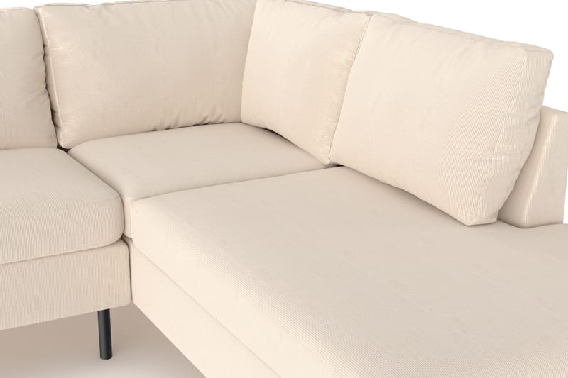 Peppe 4-sits Högervänd L-formad Schäslongsoffa i Manchester - Greige - Products - Möbler - Soffa - Divansoffa & schäslongsoffa