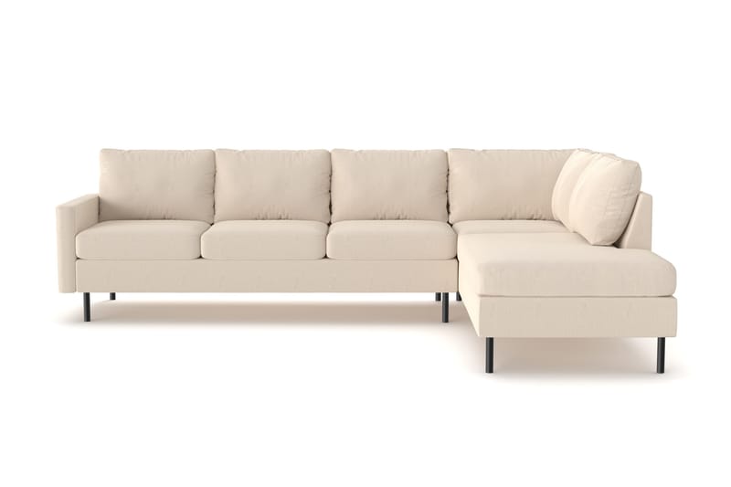 Peppe 4-sits Högervänd L-formad Schäslongsoffa i Manchester - Greige - Products - Möbler - Soffa - Divansoffa & schäslongsoffa