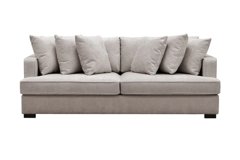 Rossita 4-sits Djup Soffa i Chenille, Grå / Brun
