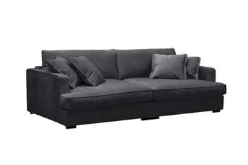 Rossita Lyx 3-sits Extra djup Soffa i Chenille - Svart - Products - Möbler - Soffa - 3 sits soffa