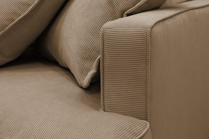 Rossita Lyx 3-sits Extra djup Soffa i Manchester - Ljusbrun - Products - Möbler - Soffa - 3 sits soffa