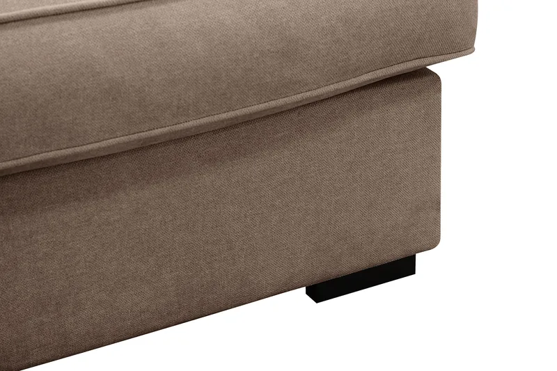 Rossita Lyx 3-sits Extra djup Soffa i Tyg - Mörkbrun - Products - Möbler - Soffa - 3 sits soffa