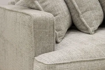 Rossita Lyx 4-sits Extra djup Soffa i Chenille - Grå / Beige - Products - Möbler - Soffa - 4 sits soffa