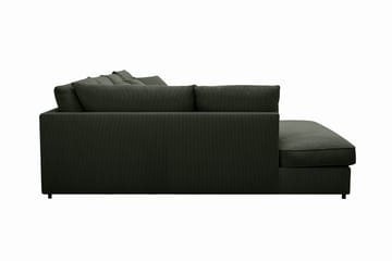 Rossita Lyx 5-sits Högervänd U-formad Extra djup Soffa med Divan och Schäslong i Manchester - Mörkgrön - Products - Möbler - Soffa - U-soffa