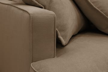 Rossita Lyx 5-sits Vänstervänd U-formad Extra djup Soffa med Divan och Schäslong i Manchester - Ljusbrun - Products - Möbler - Soffa - U-soffa