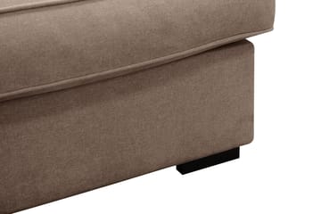 Rossita Lyx 5-sits Vänstervänd U-formad Extra djup Soffa med Divan och Schäslong i Tyg - Mörkbrun - Products - Möbler - Soffa - U-soffa