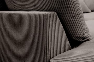 Rossita Lyx 6-sits Högervänd U-formad Extra djup Soffa med Divan och Schäslong i Manchester - Brun - Products - Möbler - Soffa - U-soffa